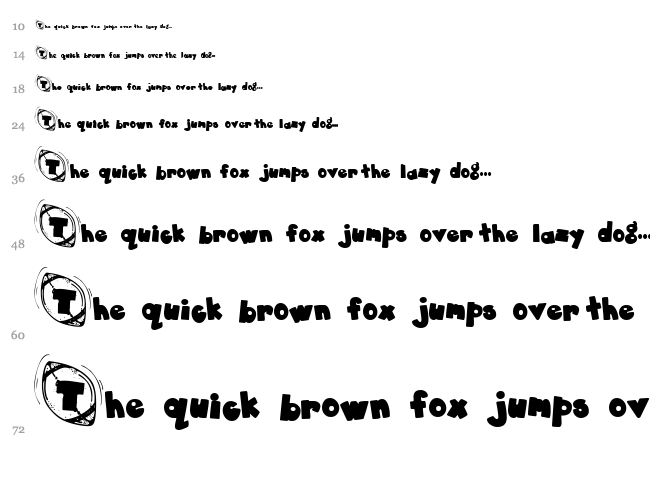 DJ Football font waterfall